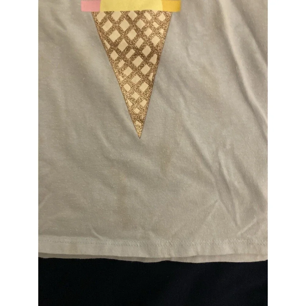 4T Cat & Jack girl clothes - 1 piece T shirt | solid ice cream & summer theme
